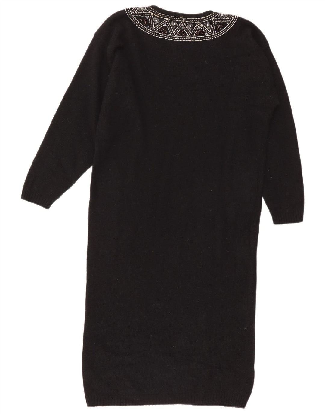 De Pietri Dame Jumper Kjole IT 46 Stor Sort Blomsteruld