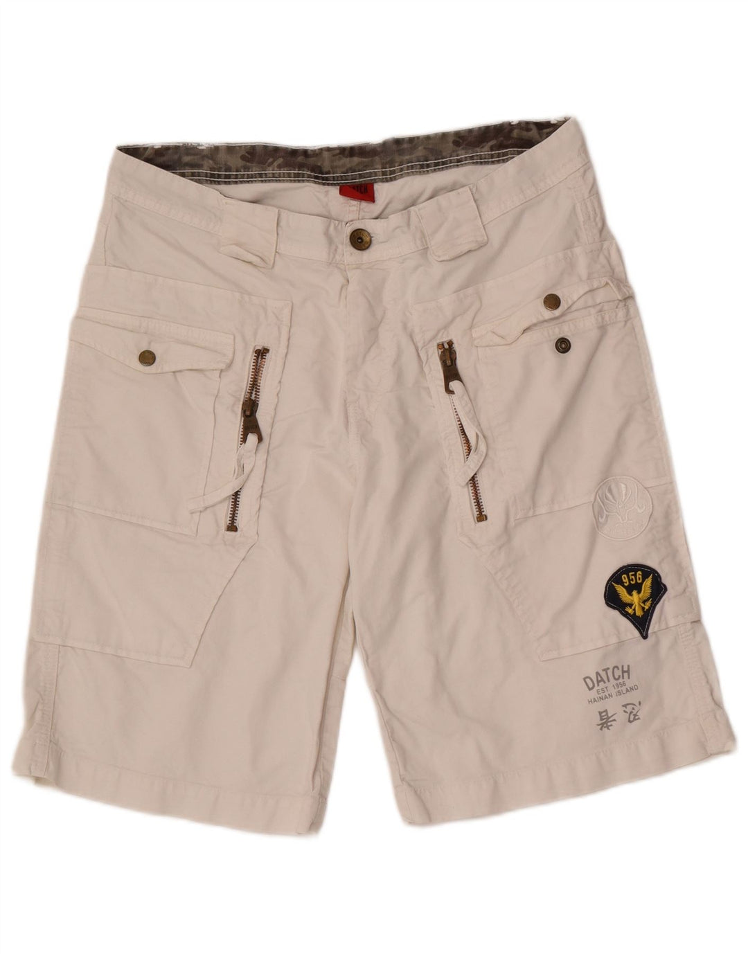 Datch Herre Casual Shorts W33 Medium White Bomuld