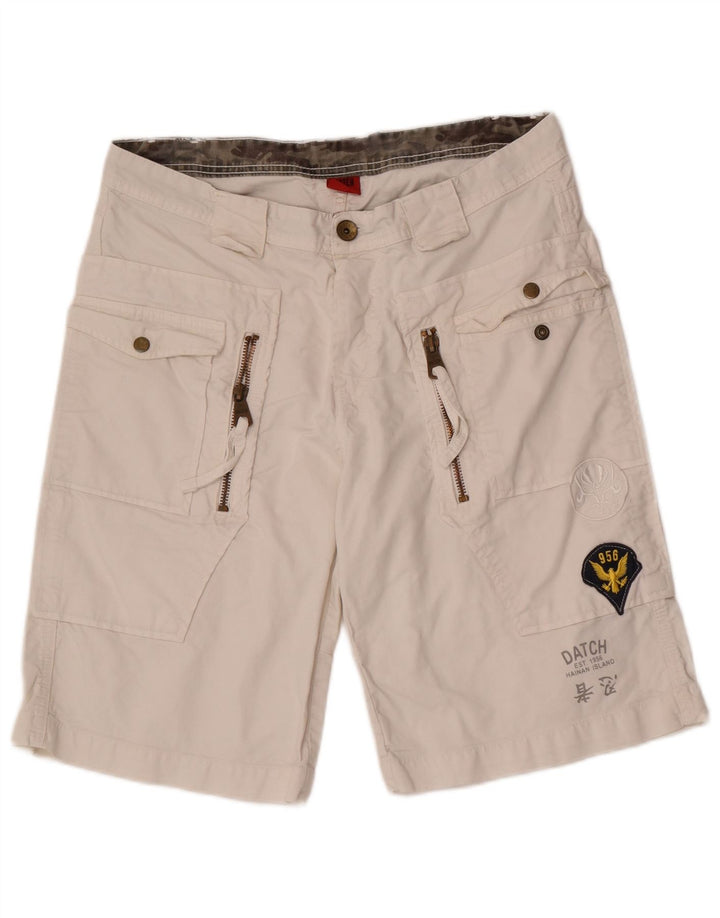Datch Herre Casual Shorts W33 Medium White Bomuld