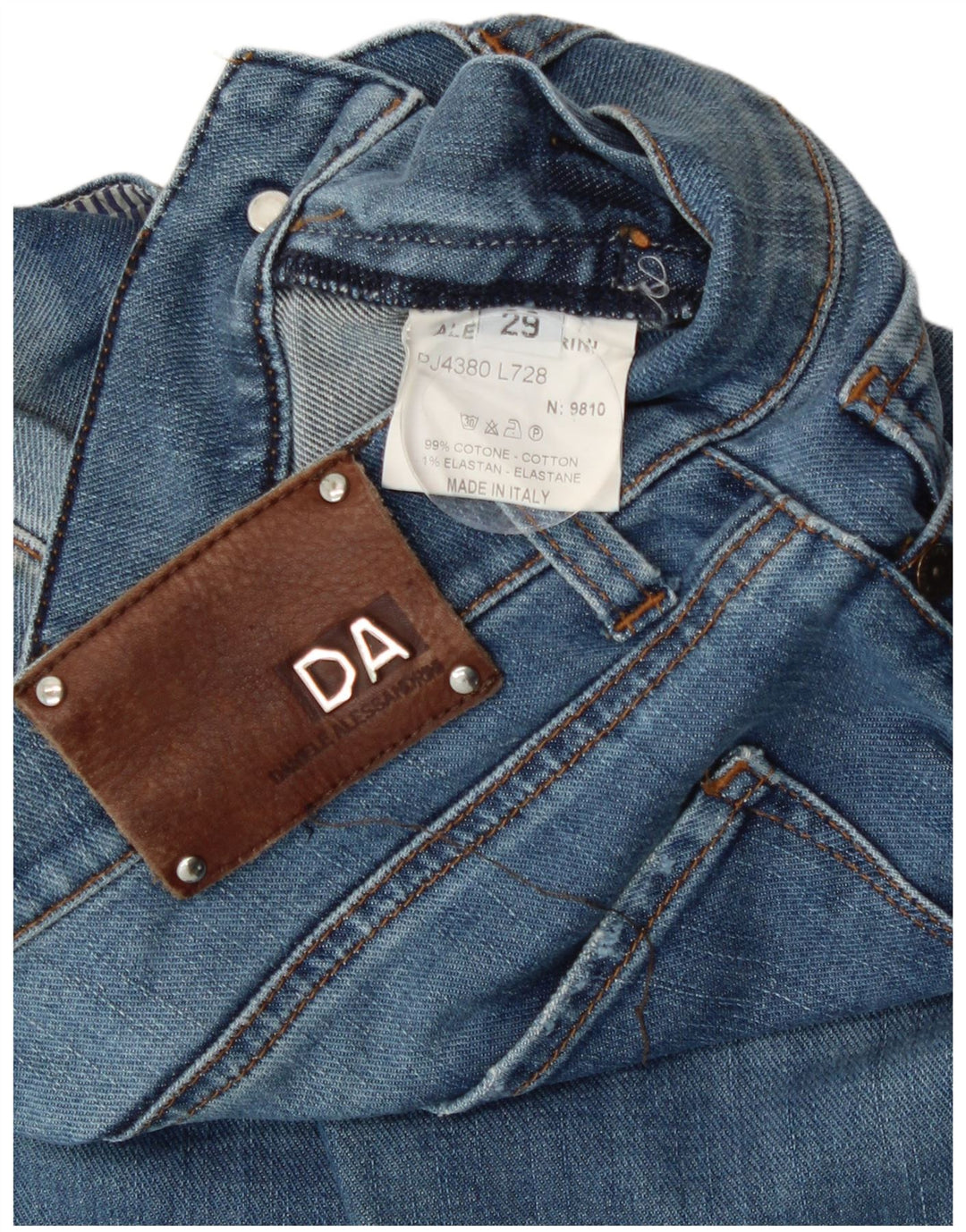 Daniele Alessandrini Dame Flared Jeans W29 L31 Blå Bomuld