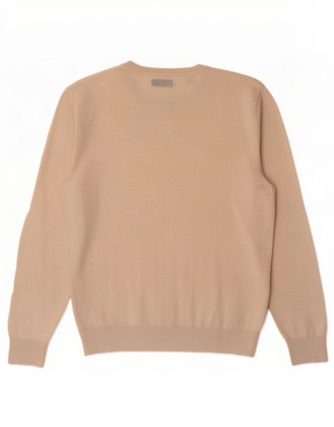 Gant herre rund hals sweater stor beige hør
