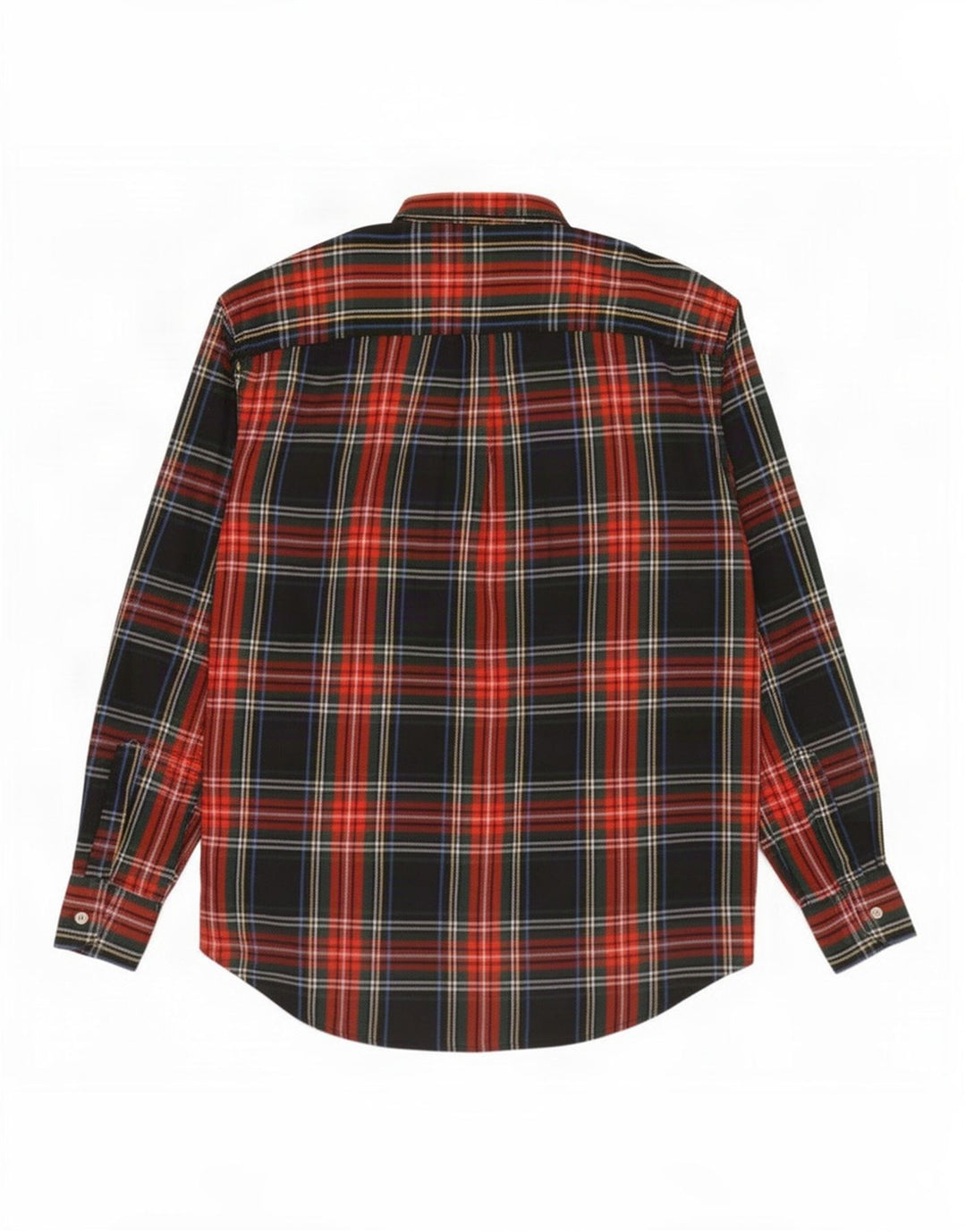 Vintage flannelskjorte til mænd, stor flerfarvet ternet bomuld