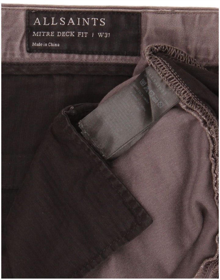 All Saints Herre Chino Shorts W31 Medium Grey Bomuld