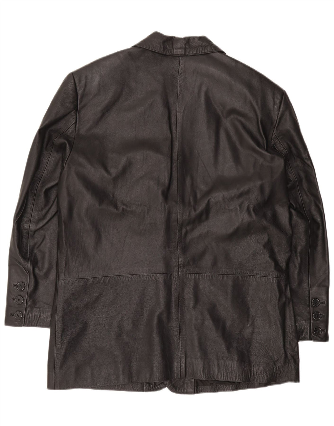 Vintage herre læderjakke UK 44 2XL sort læder