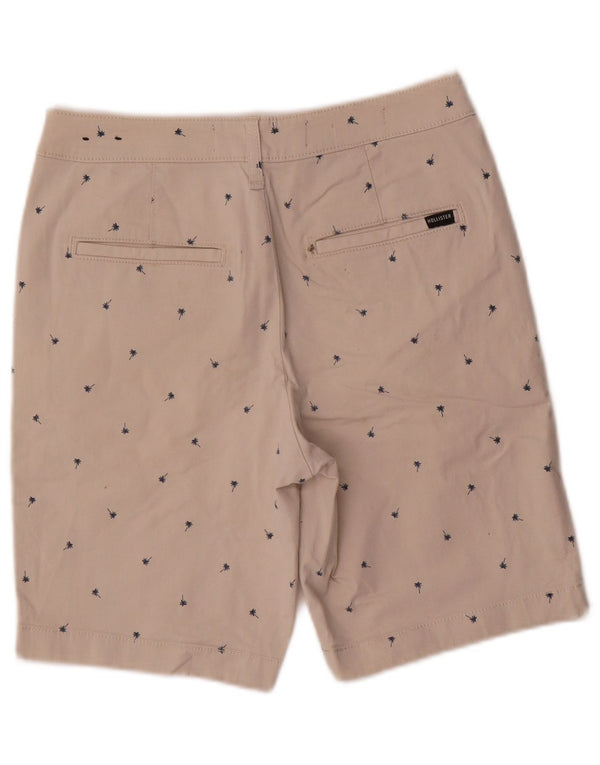 Hollister Herre Regular Chino Shorts W26 Small Beige Floral Bomuld
