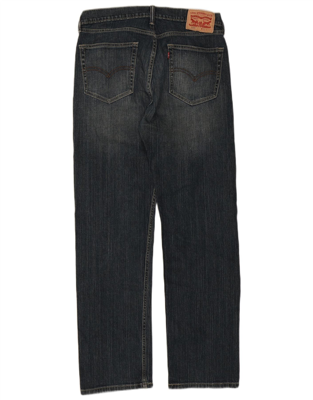 Levi's Herre 505 Straight Jeans W32 L32 Blå Bomuld
