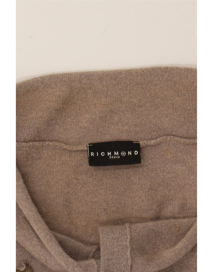 RICHMOND Womens Cardigan Sweater UK 12 Medium Grey Vintage Richmond and Second-Hand Richmond from Messina Hembry 