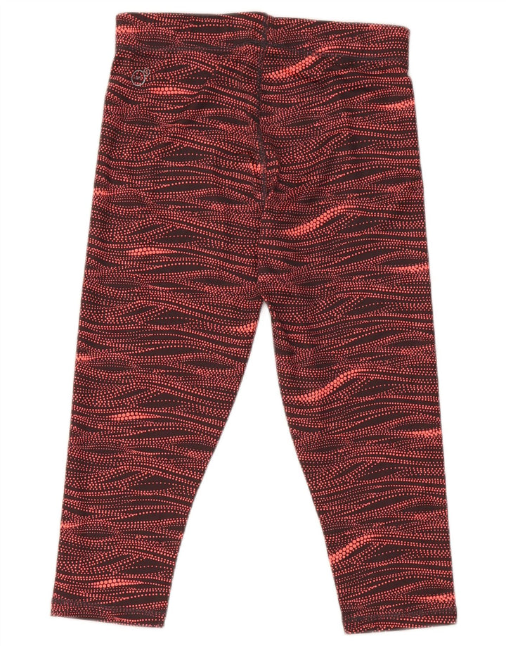 Puma Dame Abstrakt Mønster Capri Leggings UK 10 Small Multicolored