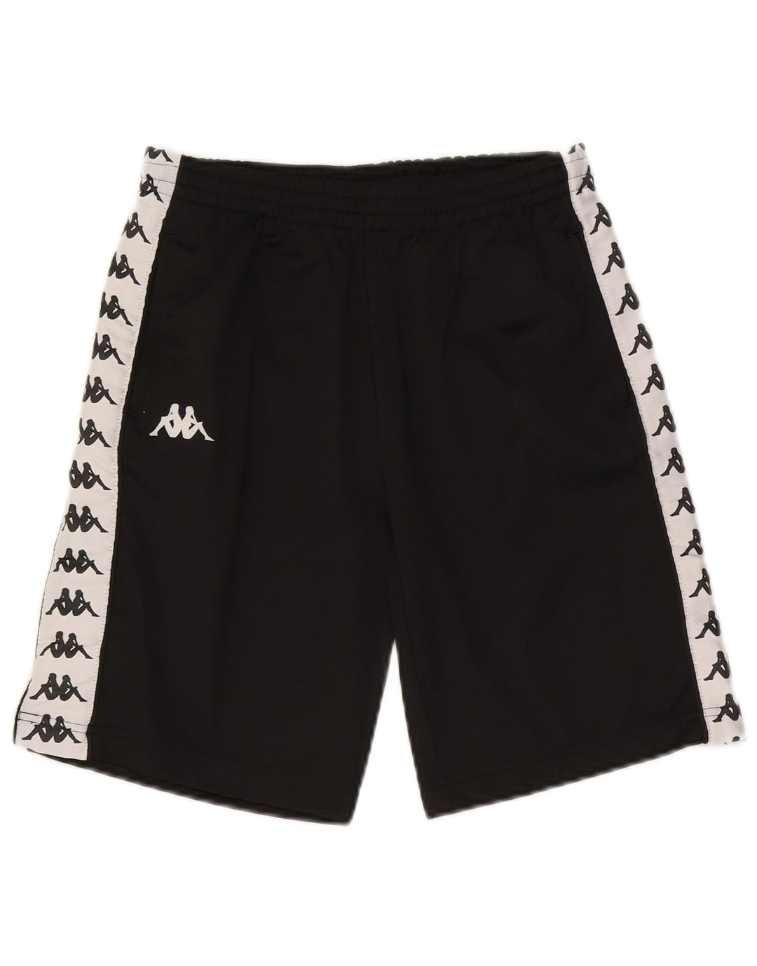 Kappa Boys Graphic Sports Shorts 9-10 år Sort Colourblock Polyester