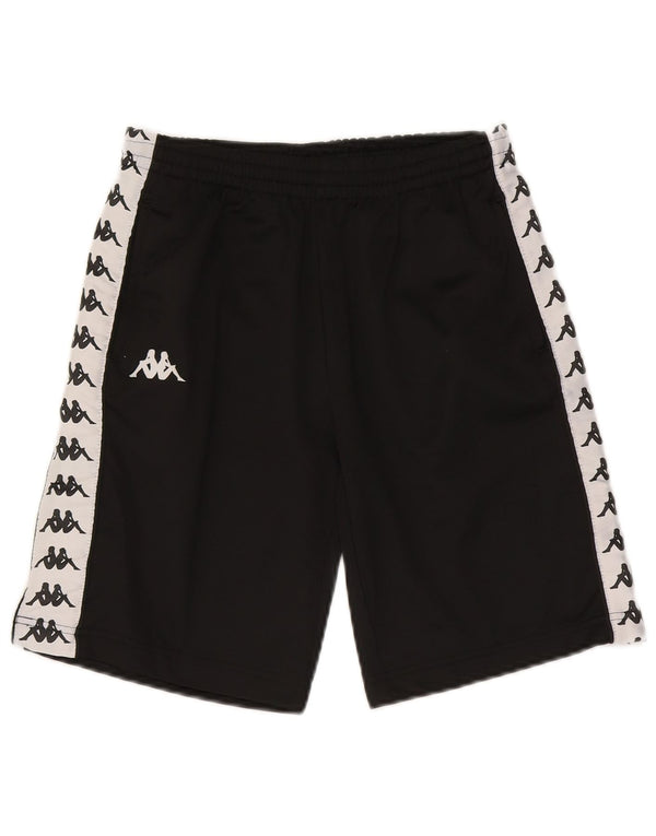 Kappa Boys Graphic Sports Shorts 9-10 år Sort Colourblock Polyester