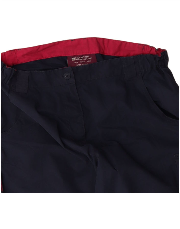 MOUNTAIN WAREHOUSE Dame Capri Bukser UK 14 Large W34 L22 Navy Blue