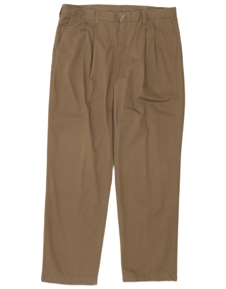 WRANGLER Herre Pegged Chino Bukser W38 L32 Beige Bomuld