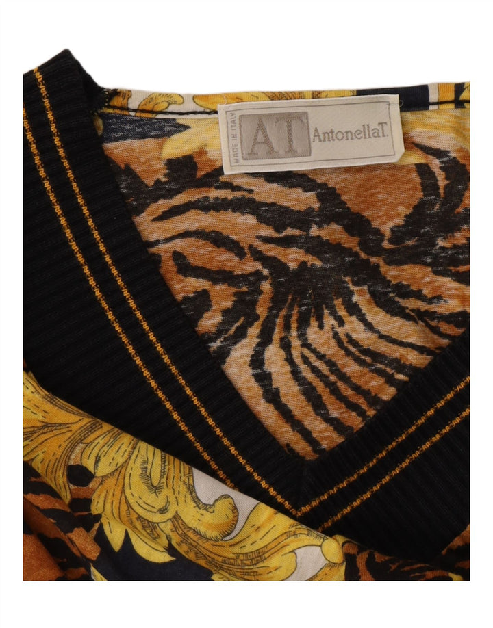 VINTAGE Womens Blouse Top UK 16 Large Multicoloured Animal Print Vintage Vintage and Second-Hand Vintage from Messina Hembry 