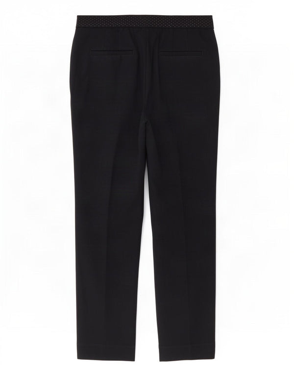 Zara Womens Crop Slim Casual Bukser Large W30 L26 Marineblå Bomuld
