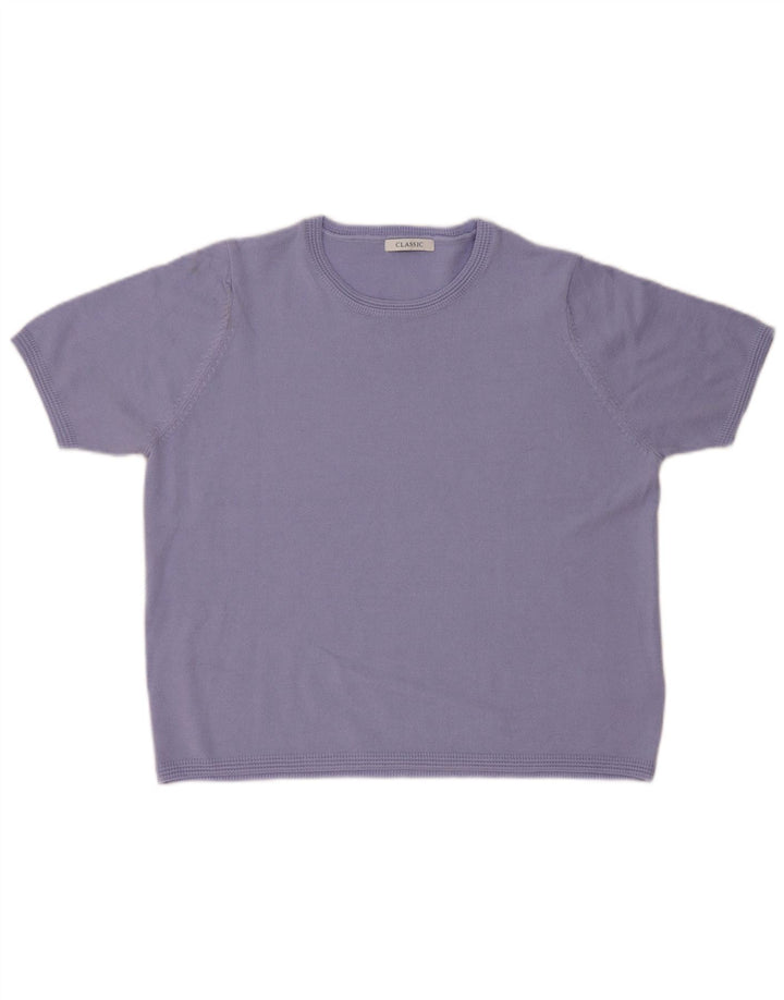 Marks & Spencer Dame sweater med rund hals DK 16 Stor lilla