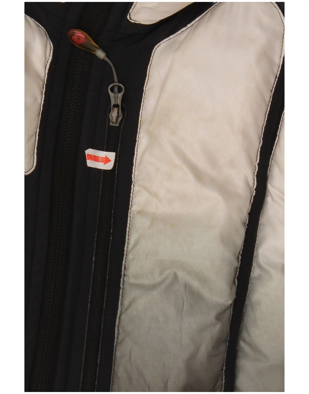 WILD ROSE Dame Polstret Gilet UK 14 Large Black Colourblock Polyamid
