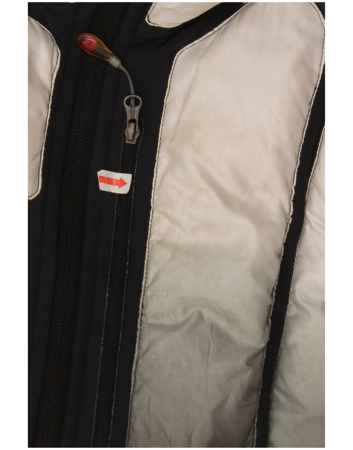 WILD ROSE Dame Polstret Gilet UK 14 Large Black Colourblock Polyamid
