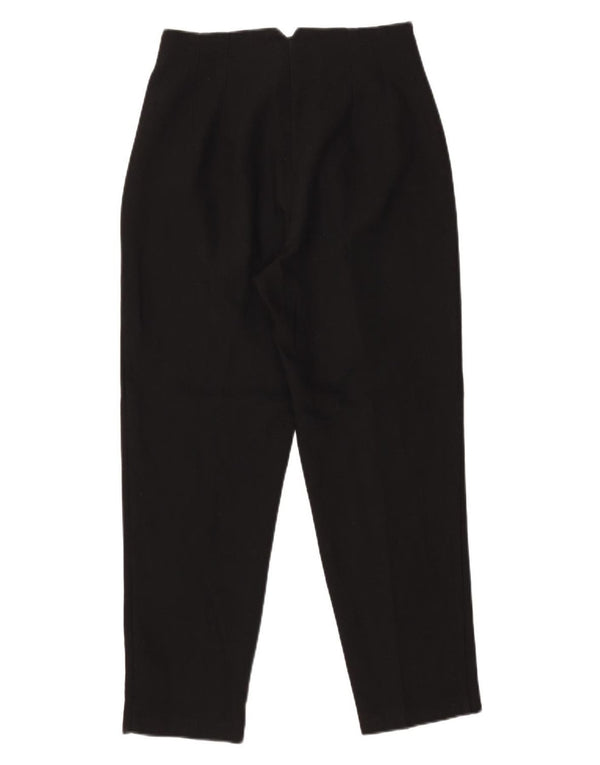 Zara Womens High Waist Tapered Chino Trousers Medium W28 L27 Black