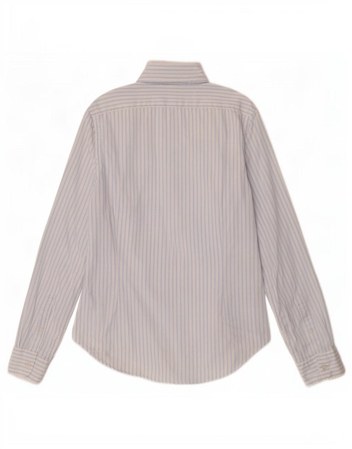 Ralph Lauren Dameskjorte US 6 Medium Blue Pinstripe Bomuld