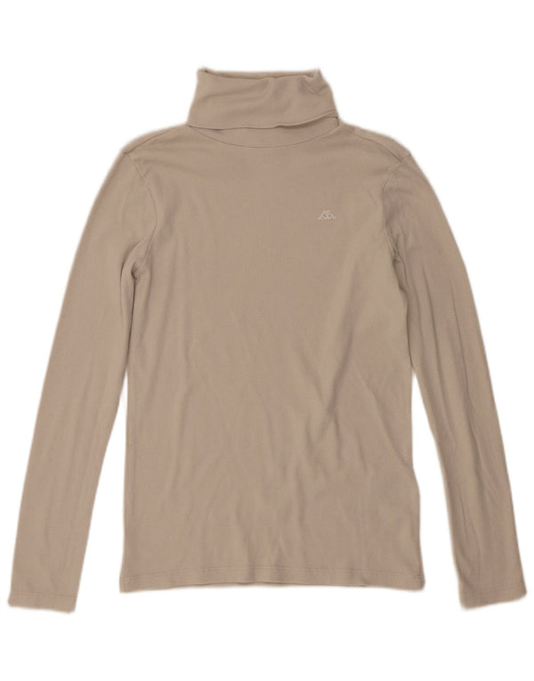 Kappa Dame Top Langærmet UK 10 Small Beige Bomuld