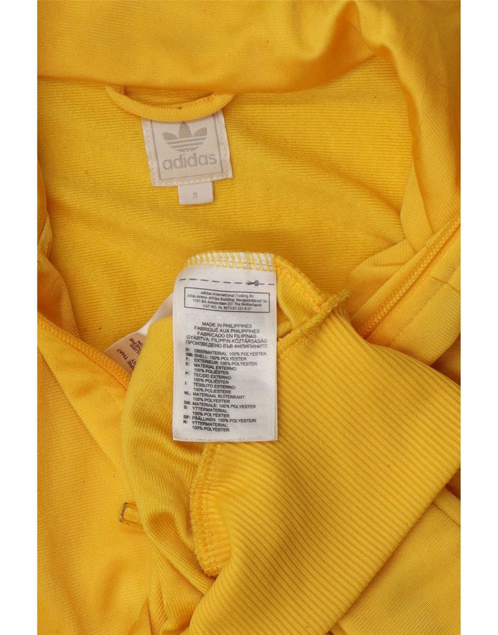 Adidas Herre Loose Fit Træningsdragt Top Jakke Lille Gul Polyester
