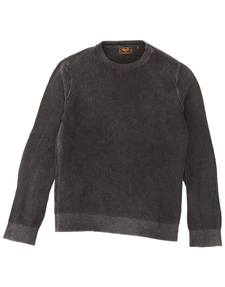 Superdry Herre sweater med rund hals, lille grå bomuld