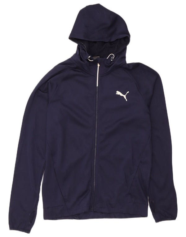 Puma Hættetrøje med lynlås til mænd Medium Navy Blue Sports