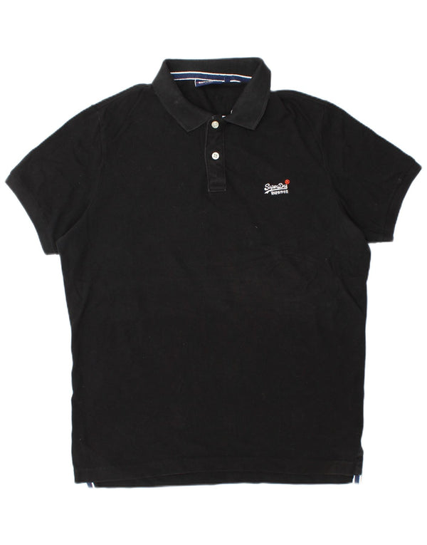 Superdry herre poloshirt 2XL sort bomuld