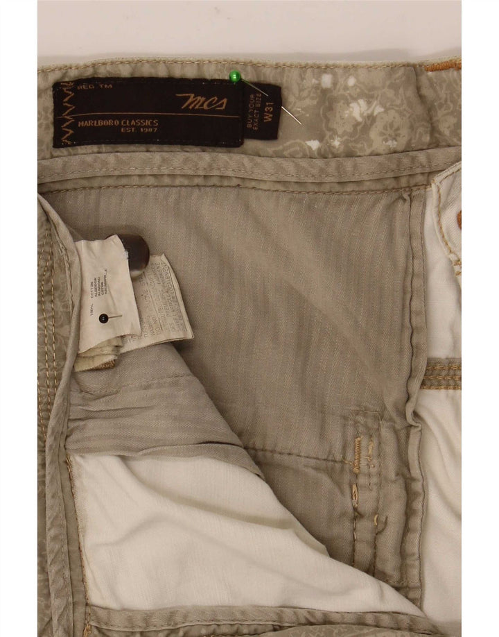 Marlboro Classics Herre Bermuda Shorts W31 Medium Beige Bomuld