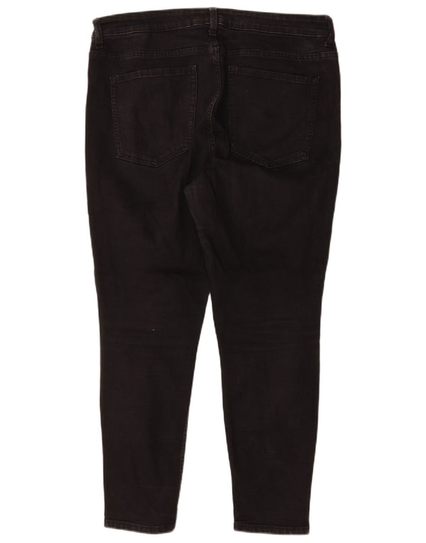 Marks & Spencer Womens The Ivy Skinny Jeans UK 16 Large W32 L26 Black