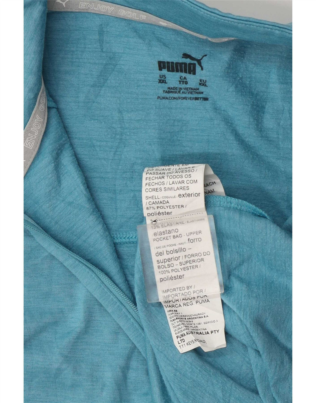 Puma Sweatshirt med lynlås til kvinder DK 20 2XL Blå Polyester