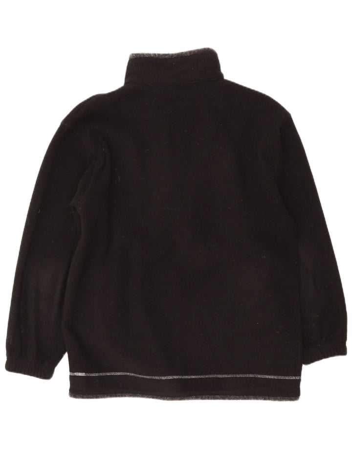 TCM Herre grafisk lynlås hals Fleece Jumper Medium Sort Polyester