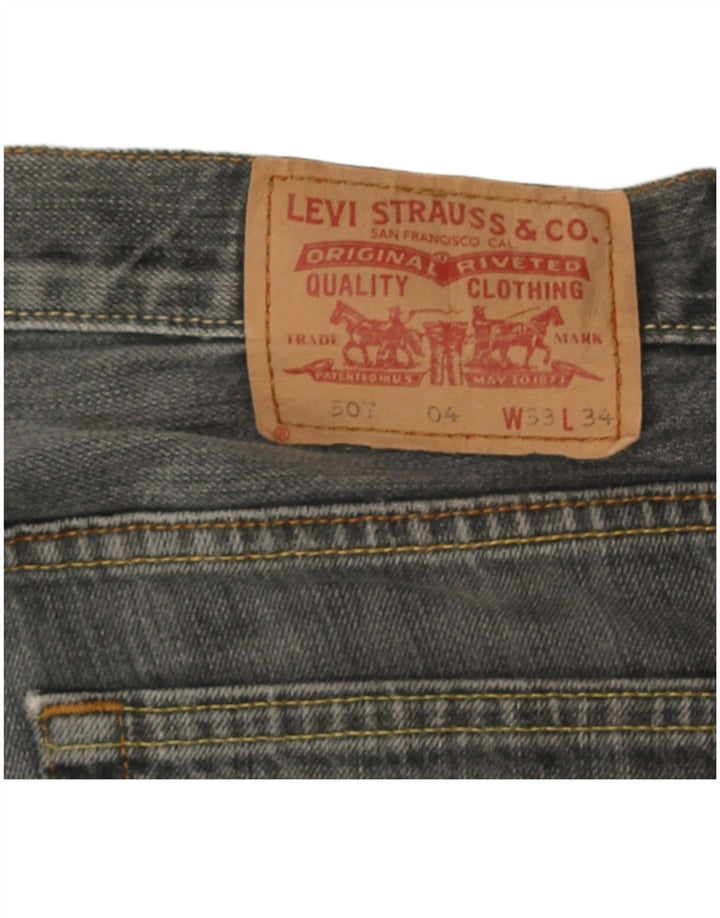 Levi's Herre 507 Bootcut Jeans W33 L28 Grå