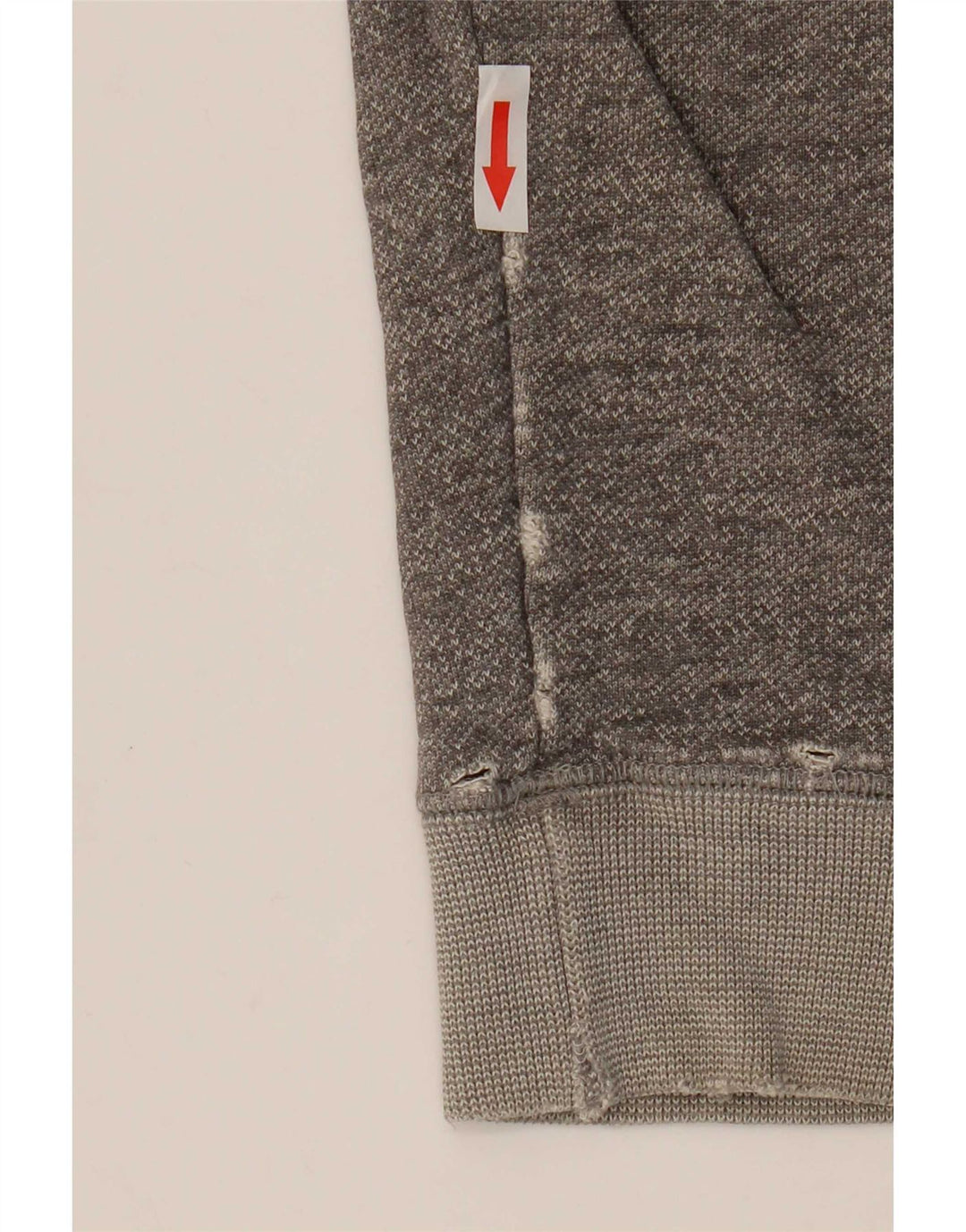Jack Wills Dame Sweatshirt Jumper UK 12 Medium Grey Flecked Bomuld