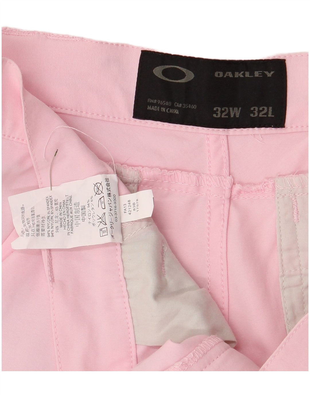 Oakley Dame Capri Chino Bukser W32 L26 Pink Nylon