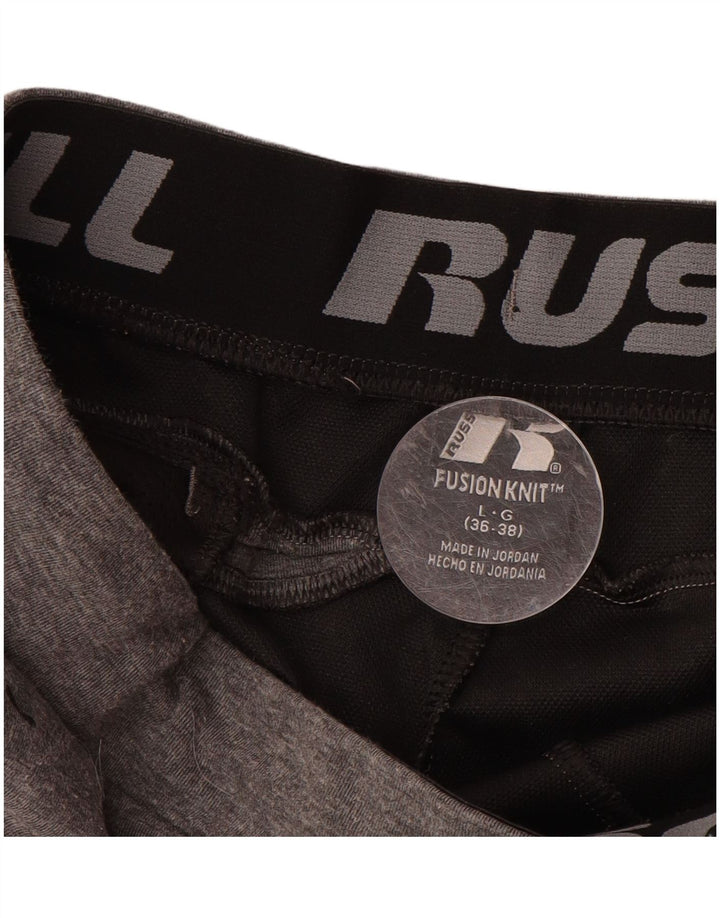 RUSSELL ATHLETIC Mens Tracksuit Trousers Joggers Large  Grey Polyester