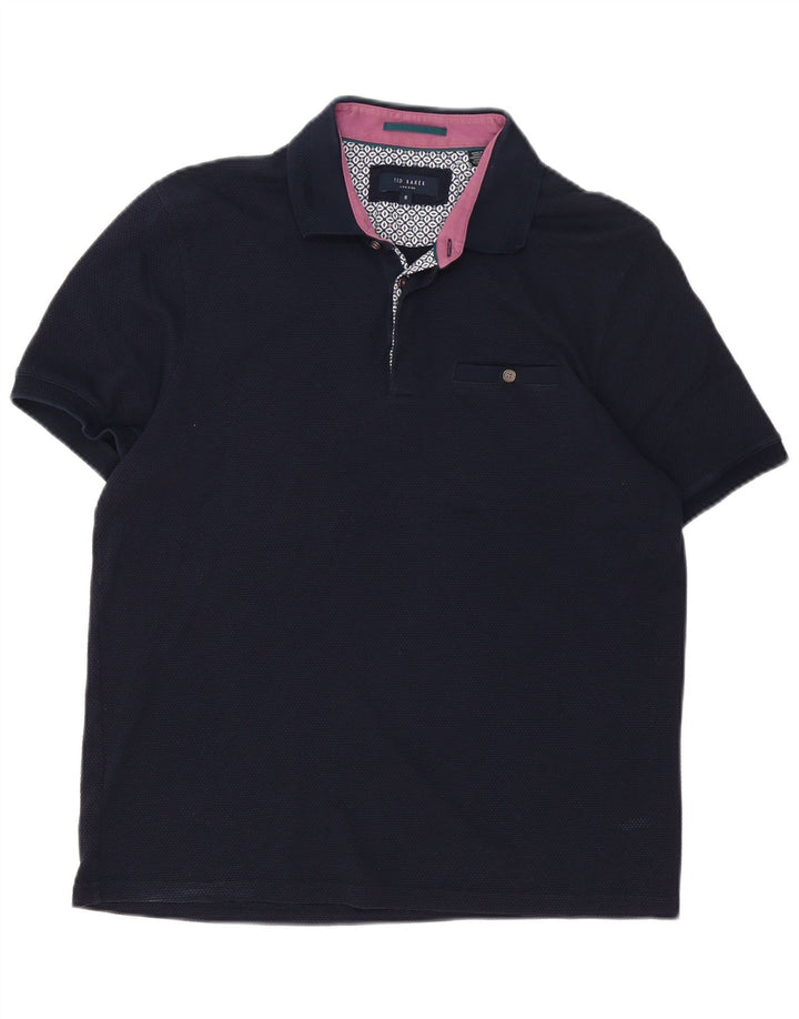 Ted Baker herre poloshirt str. 5 XL marineblå