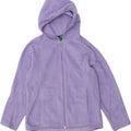 L.L.BEAN Girls Hooded Fleece Jacket 10-11 Years Medium Purple Polyester Vintage L.L.Bean and Second-Hand L.L.Bean from Messina Hembry 
