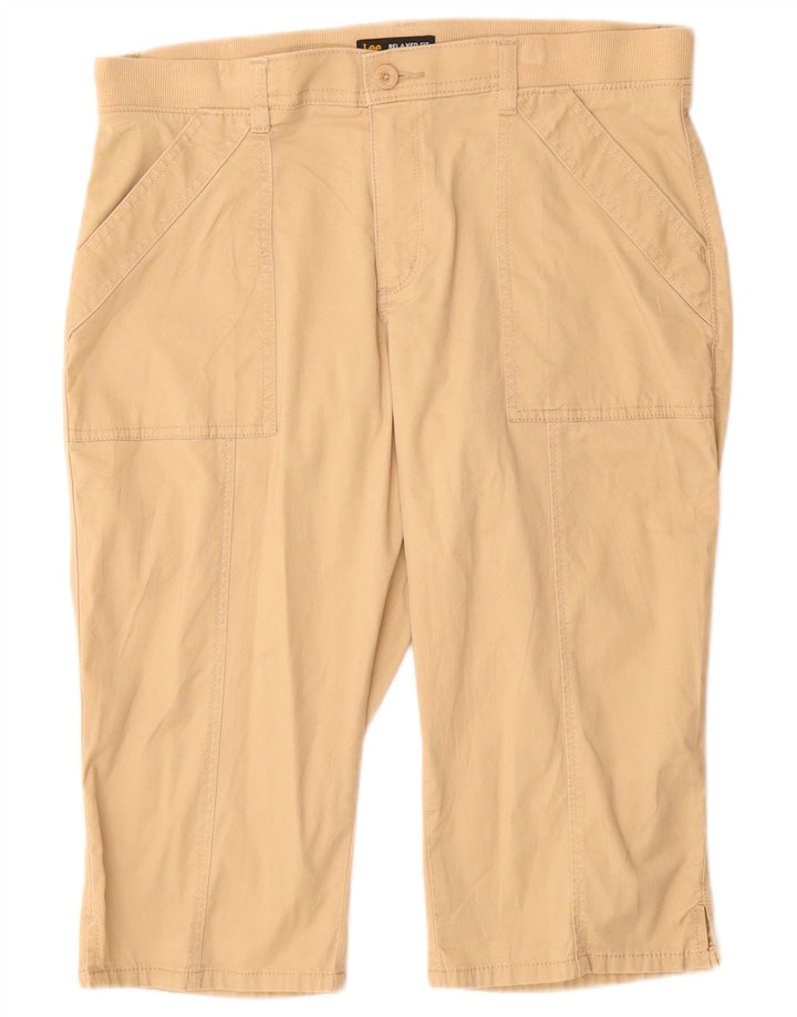 Lee Dame Mid Rise Relaxed Fit Capri Bukser W32 L17 Beige