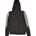 ADIDAS Womens Zip Hoodie Sweater UK 6 XS Black | Vintage Adidas | Thrift | Second-Hand Adidas | Used Clothing | Messina Hembry 