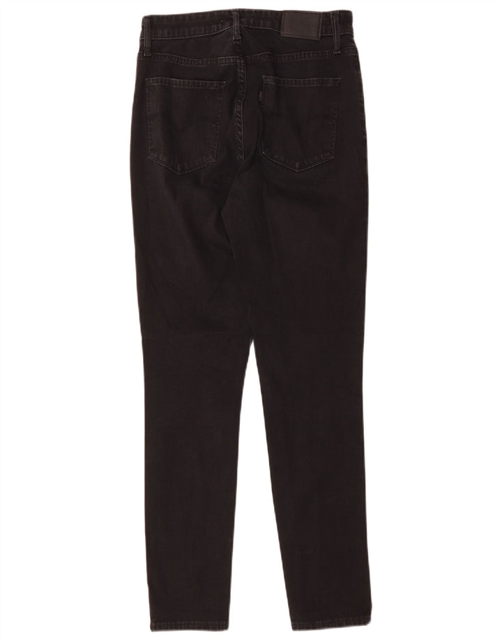 LEVI'S Dame 721 Skinny Jeans med høj talje W28 L28 sort bomuld