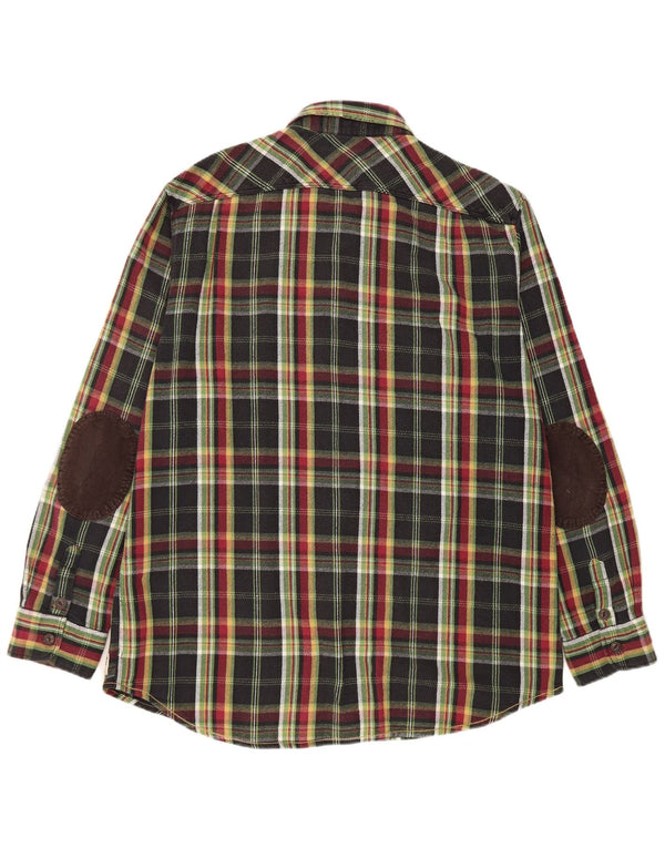 Marlboro Classics Herre Ternet Custom Fit Flanellskjorte 3XL Sort Ternet