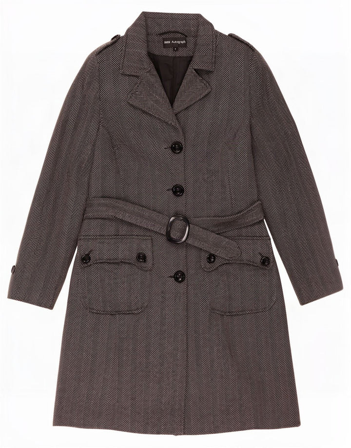 Marks & Spencer Womens Autograph Overcoat UK 8 Small Grey Sildebensuld