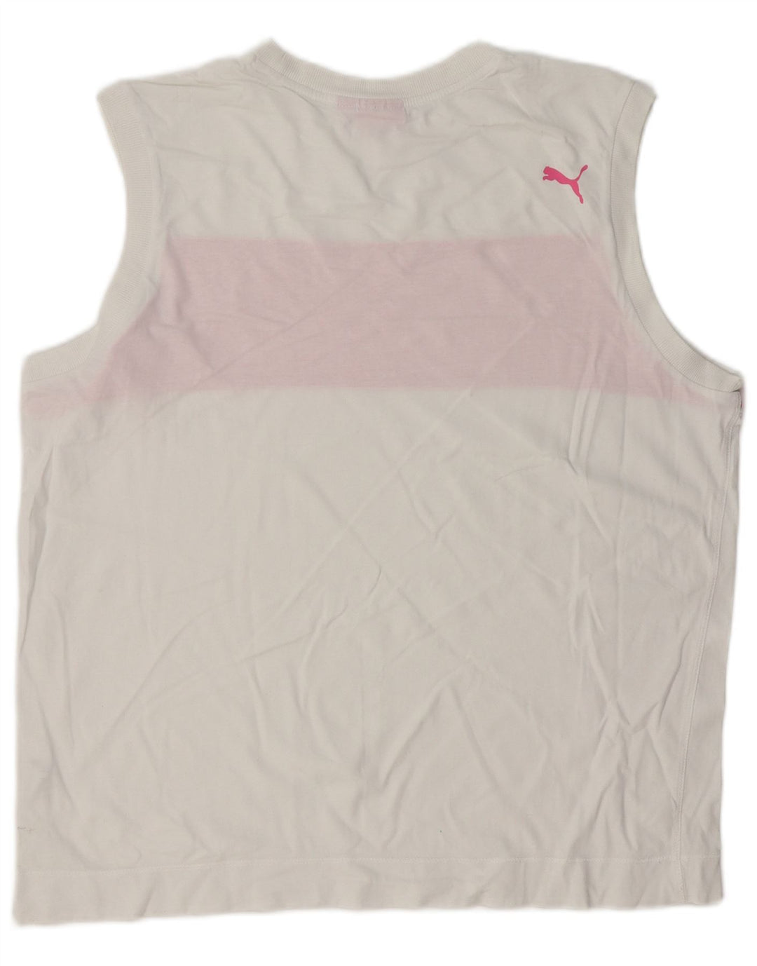 PUMA Herre grafisk vest Top XL Hvid Colourblock Bomuld