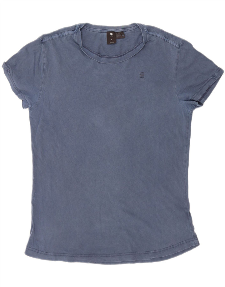 G-Star Herre T-Shirt Top Medium Blå Bomuld