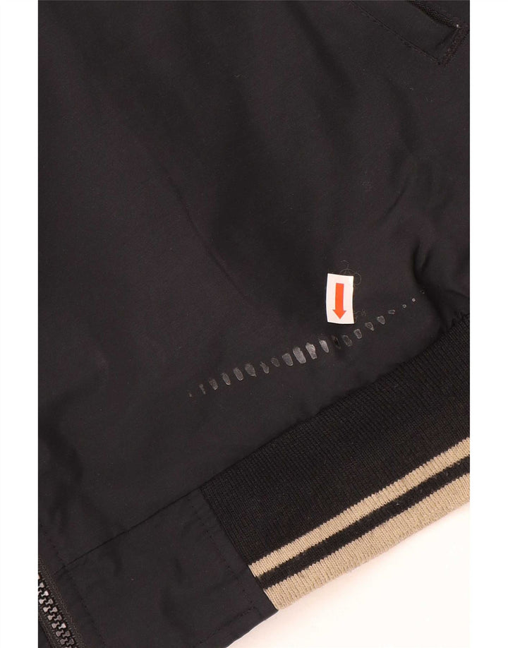 Geox Herre Respira Bomber Jacket UK 48 4XL Sort Colourblock Polyamid