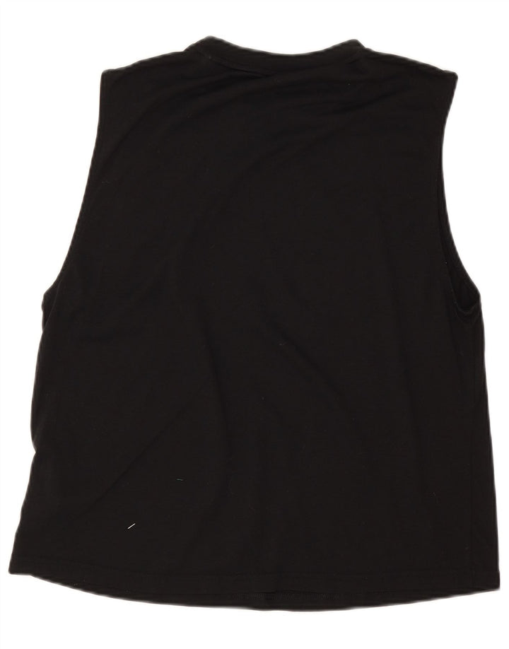 Adidas Dame Grafisk Vest Top UK 14 Medium Sort Polyester