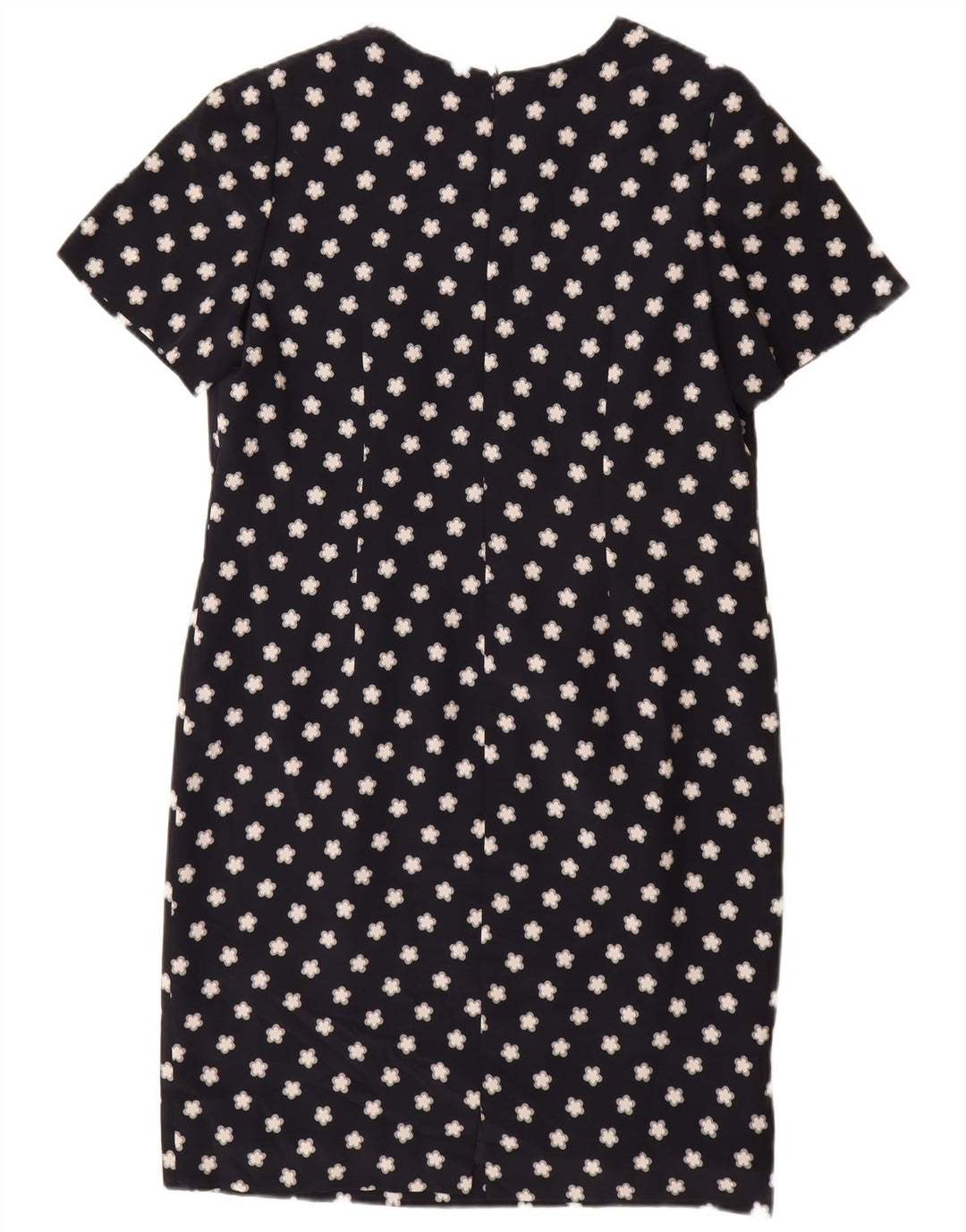 Luisa Spagnoli Dame Skede Kjole IT 48 XL Navy Blue Floral Polyester
