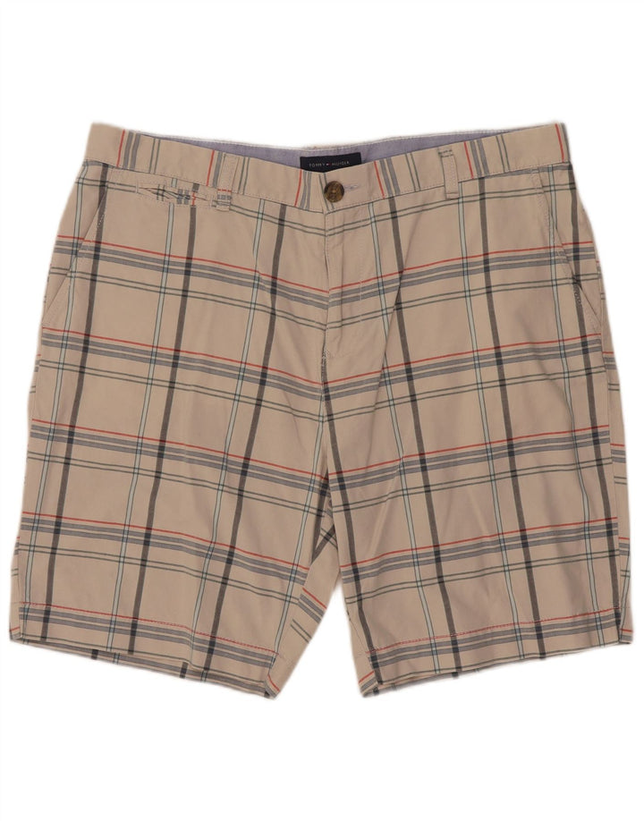 Tommy Hilfiger Herre Chino Shorts W36 Large Off White Ternet bomuld