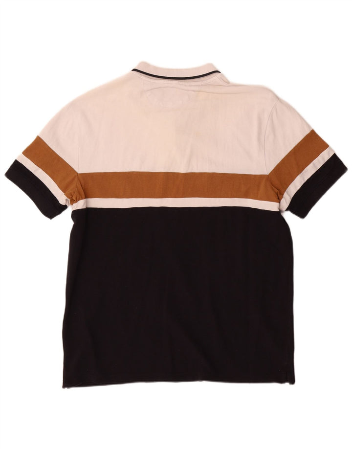 Zara Polo Shirt til mænd XL Hvid Colourblock